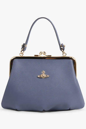 VIVIENNE WESTWOOD BAGS BLUE / Denim Blue Granny Frame 3D Orb Purse | Denim Blue