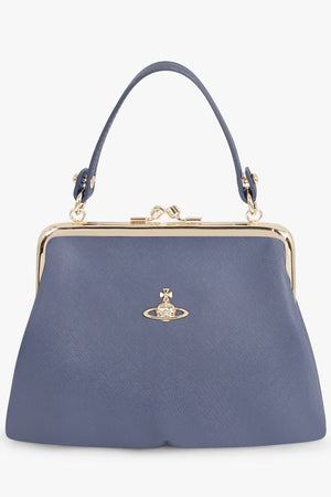 Granny Frame 3D Orb Purse | Denim Blue