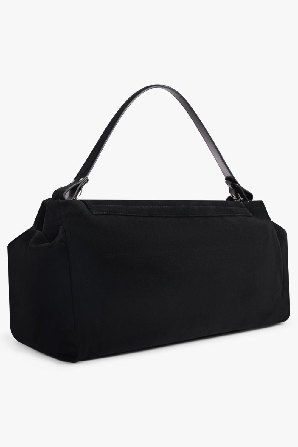 VIVIENNE WESTWOOD BAGS BLACK / Black Hazel XL Suede Handbag | Black