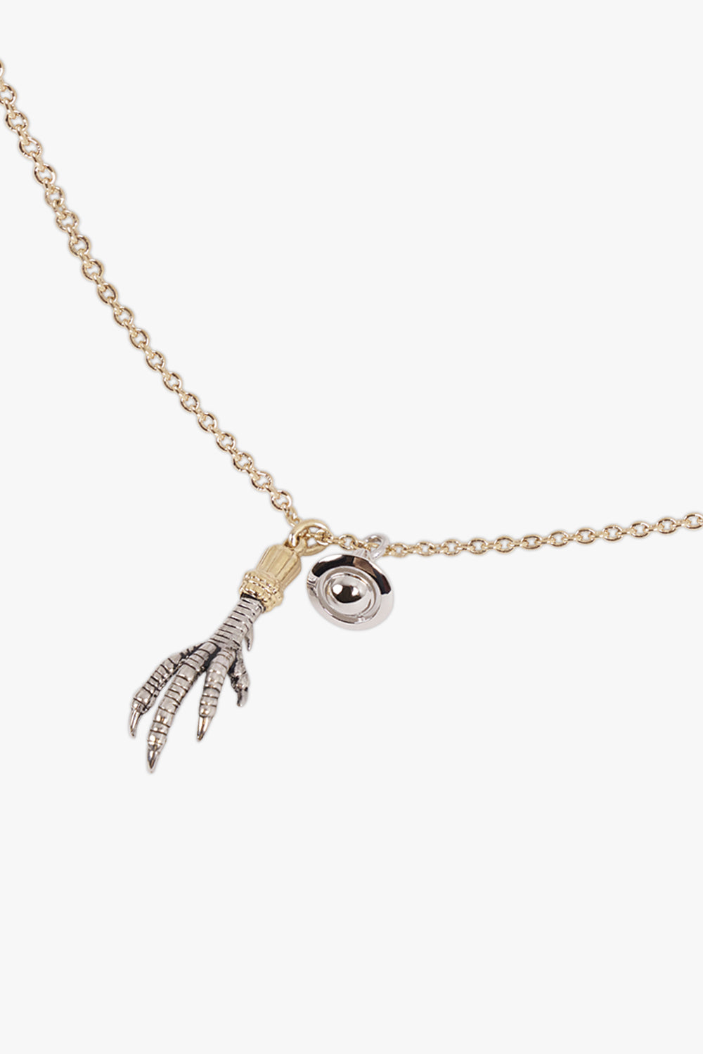 VIVIENNE WESTWOOD JEWELLERY MULTI / Gold/Silver Joselita Chicken Foot X Orb Pendant Necklace | Gold/Silver