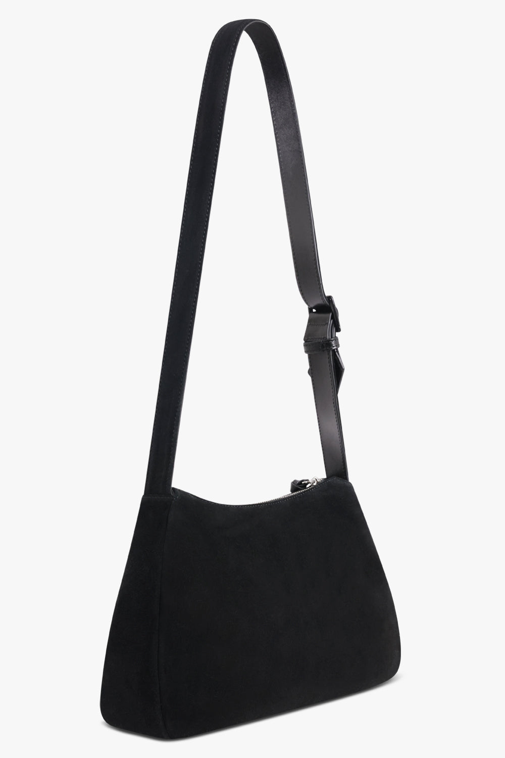 VIVIENNE WESTWOOD BAGS BLACK / Black Kate Suede Shoulder Bag | Black