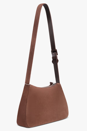VIVIENNE WESTWOOD BAGS BROWN / Chocolate Brown Kate Suede Shoulder Bag | Chocolate Brown