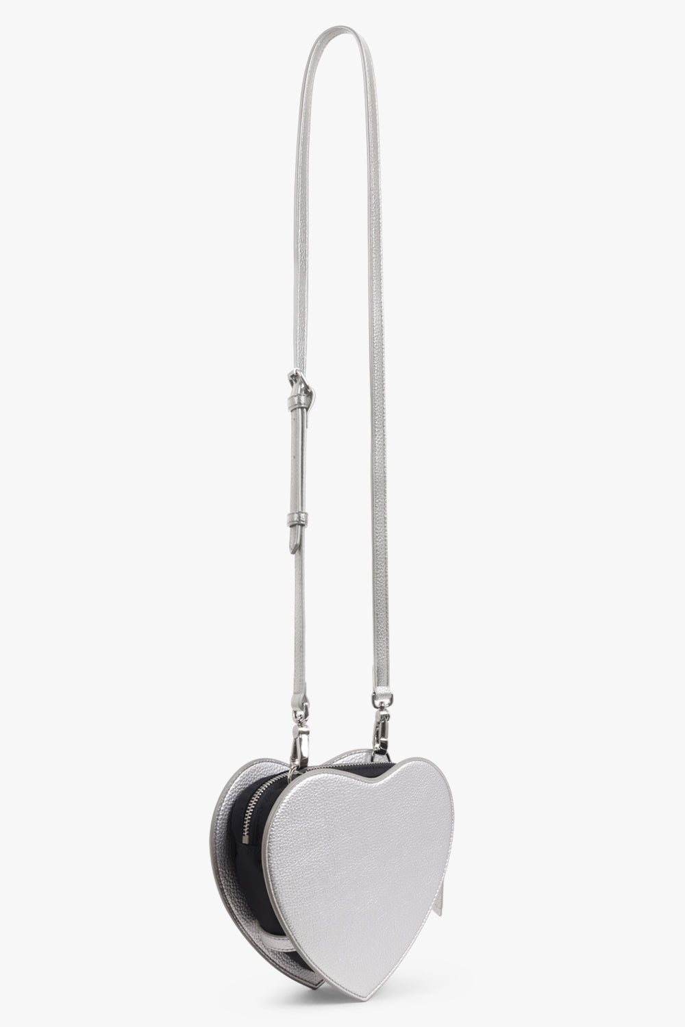 VIVIENNE WESTWOOD BAGS SILVER / Silver Louise Heart Crossbody Bag | Silver