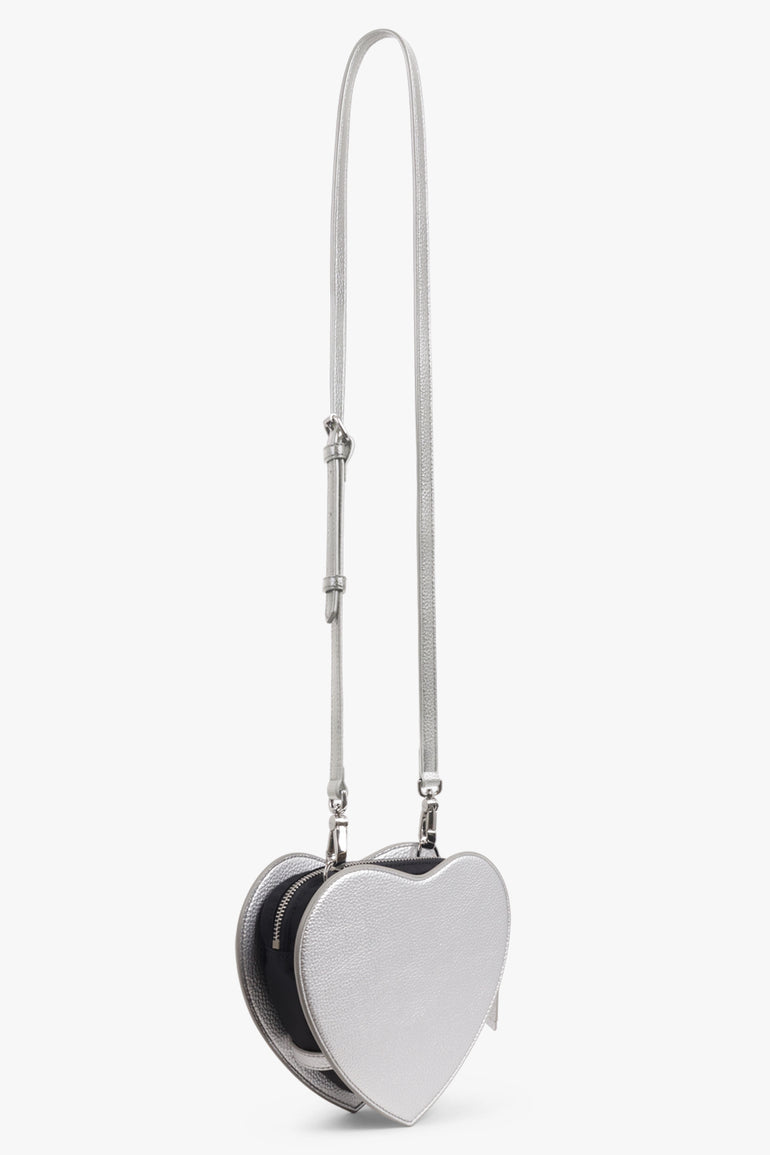 VIVIENNE WESTWOOD BAGS SILVER / Silver Louise Heart Crossbody Bag | Silver