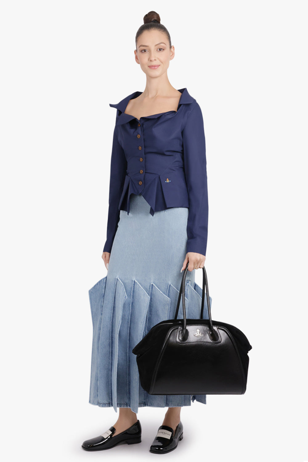 VIVIENNE WESTWOOD RTW Monday L/S Button Shirt | Navy