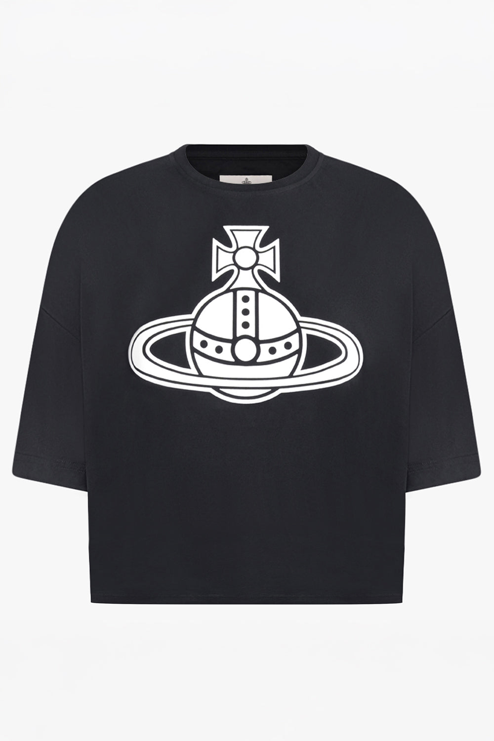 VIVIENNE WESTWOOD RTW Paris Orb Print Boxy T-Shirt | Black/White