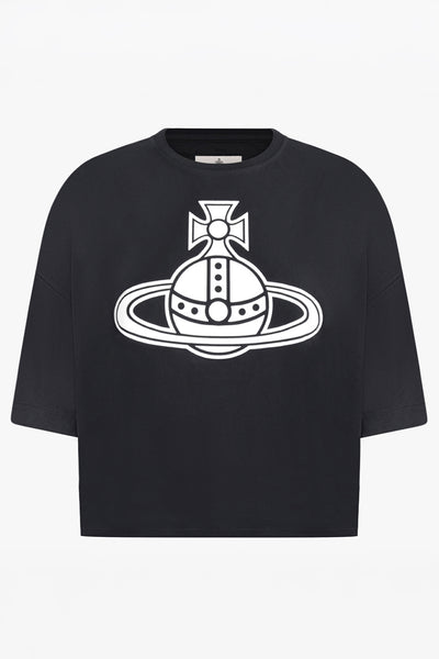 Paris Orb Print Boxy T-Shirt | Black/White – Parlour X