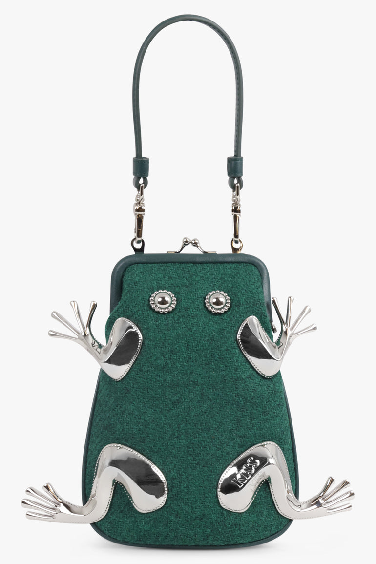 VIVIENNE WESTWOOD BAGS GREEN / Green/Silver Prince Frog Frame Purse | Green/Silver