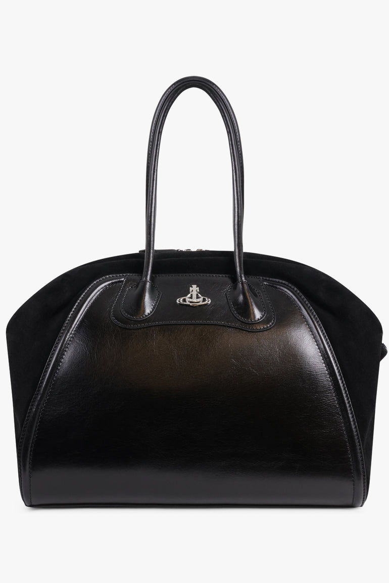 Shirley Silhouette Orb Large Shoulder Bag Black – Parlour X