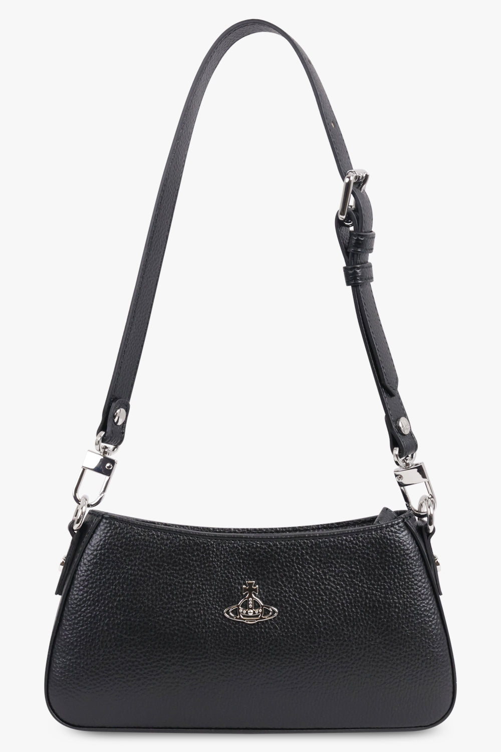 VIVIENNE WESTWOOD BAGS BLACK / Black Tasha Shoulder Phone Bag | Black