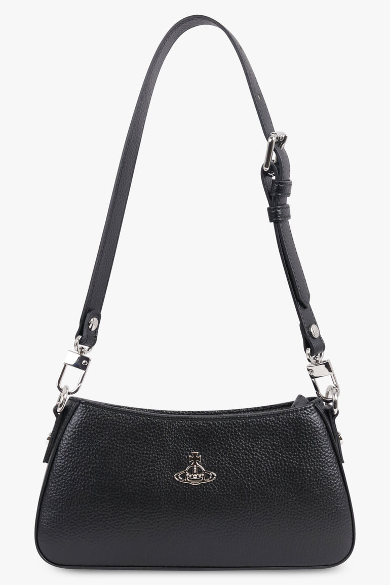 VIVIENNE WESTWOOD BAGS BLACK / Black Tasha Shoulder Phone Bag | Black