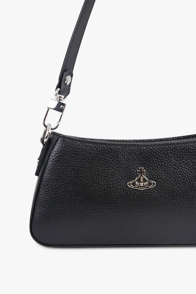 VIVIENNE WESTWOOD BAGS BLACK / Black Tasha Shoulder Phone Bag | Black