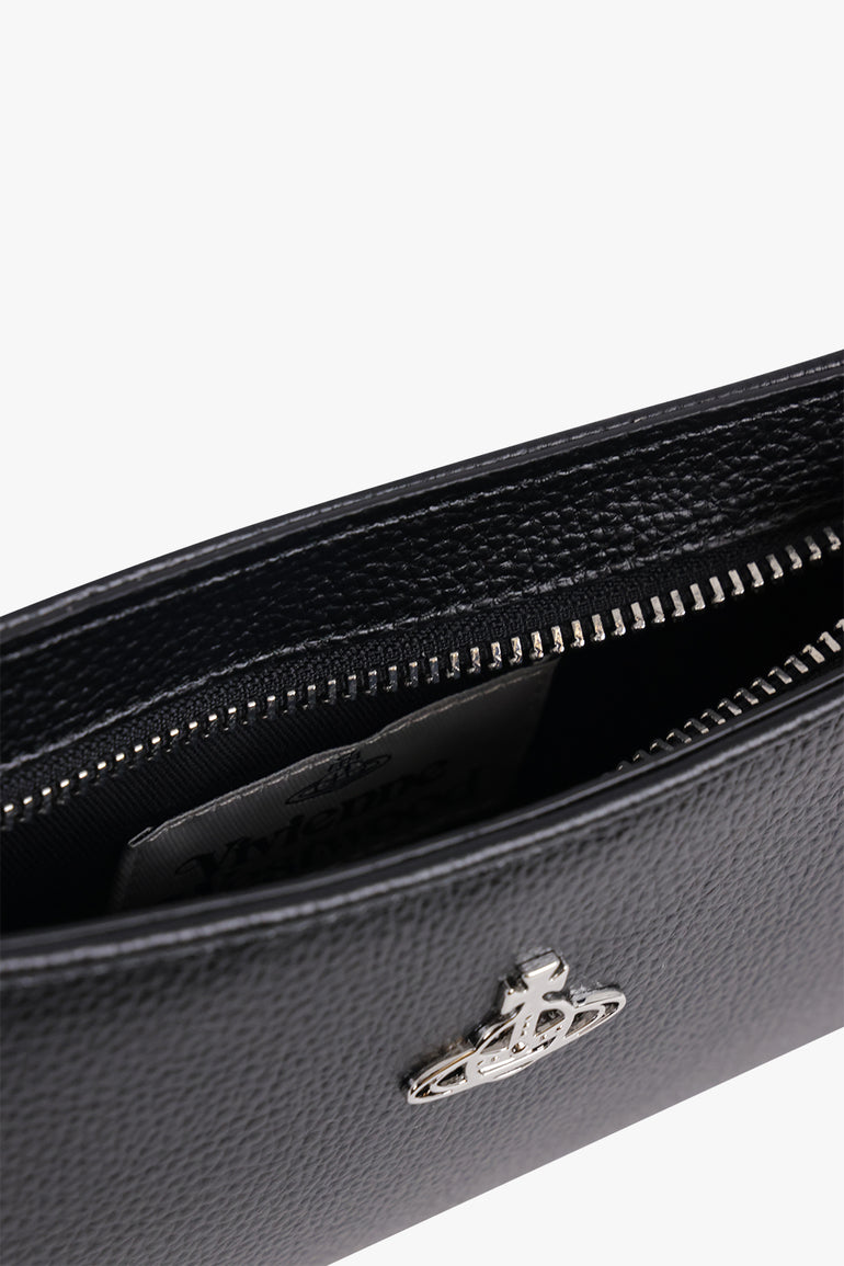 VIVIENNE WESTWOOD BAGS BLACK / Black Tasha Shoulder Phone Bag | Black