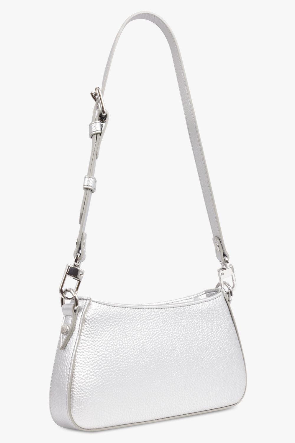 VIVIENNE WESTWOOD BAGS SILVER / Silver Tasha Suede Shoulder Bag | Silver