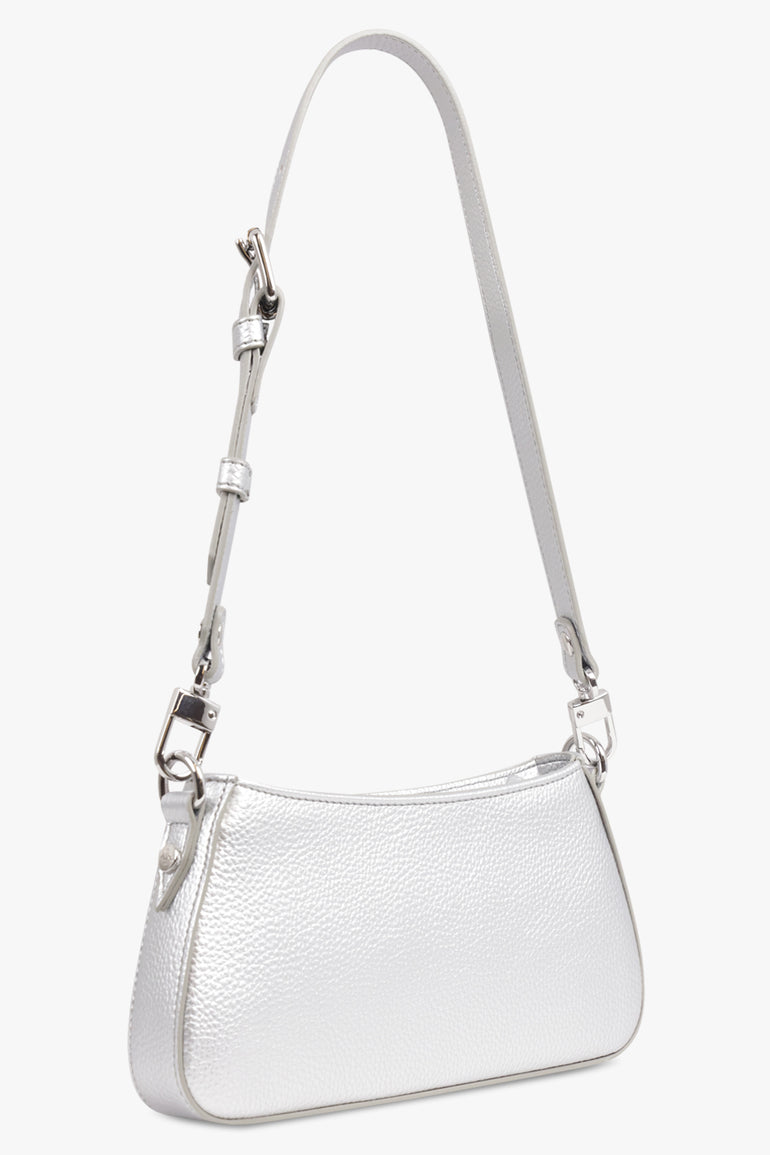 VIVIENNE WESTWOOD BAGS SILVER / Silver Tasha Suede Shoulder Bag | Silver