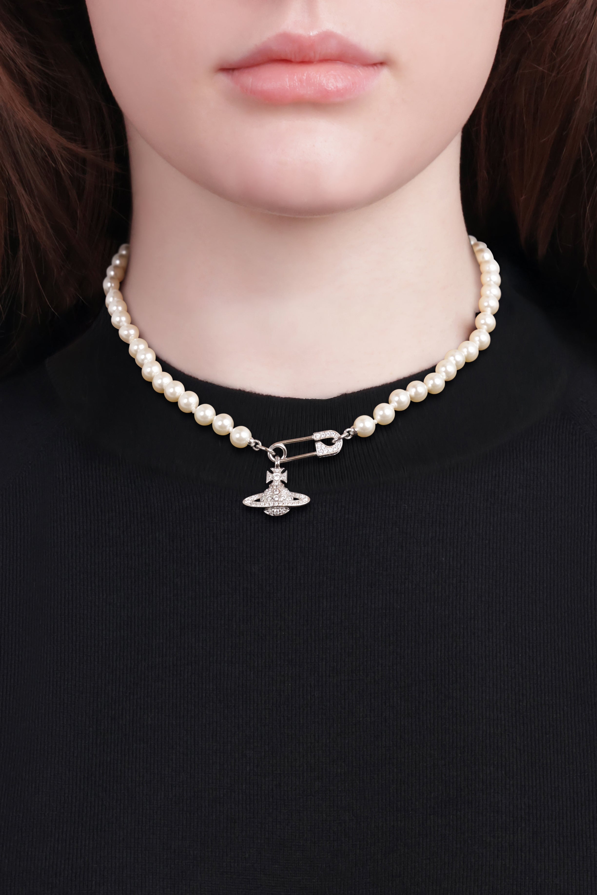 Lucrece Pearl Necklace | White/Silver – Parlour X