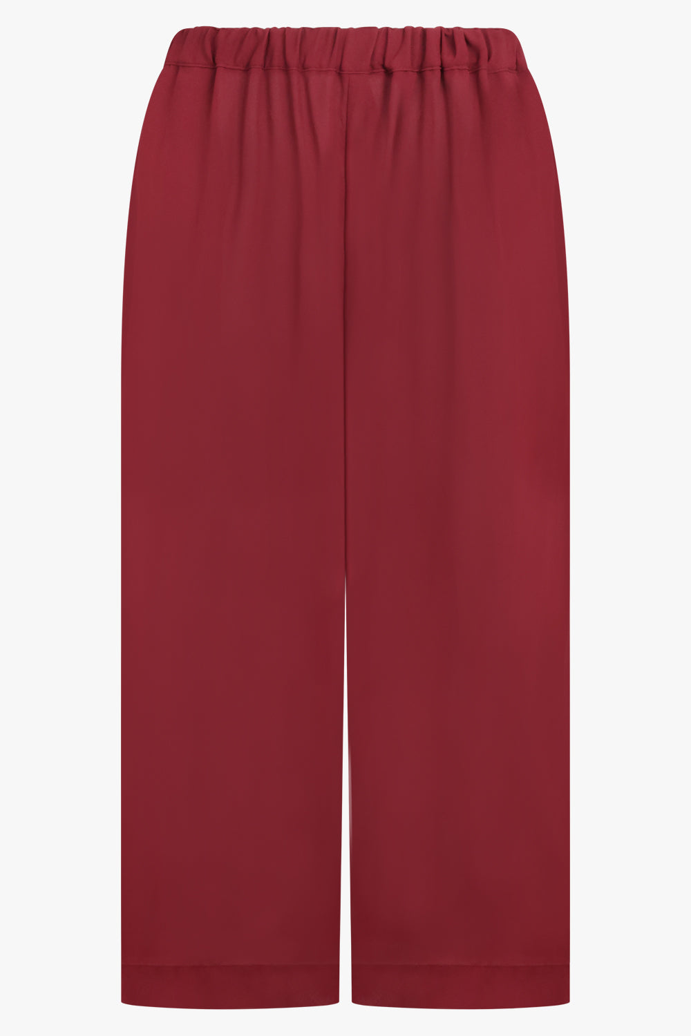 COMME DES GARCONS RTW Wide Leg Sheer Crop Pant | Burgundy