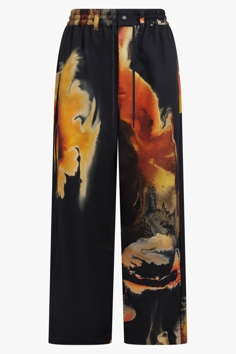 Y-3 RTW Earthy Print Relaxed Leg Track Pant | Black/Multi