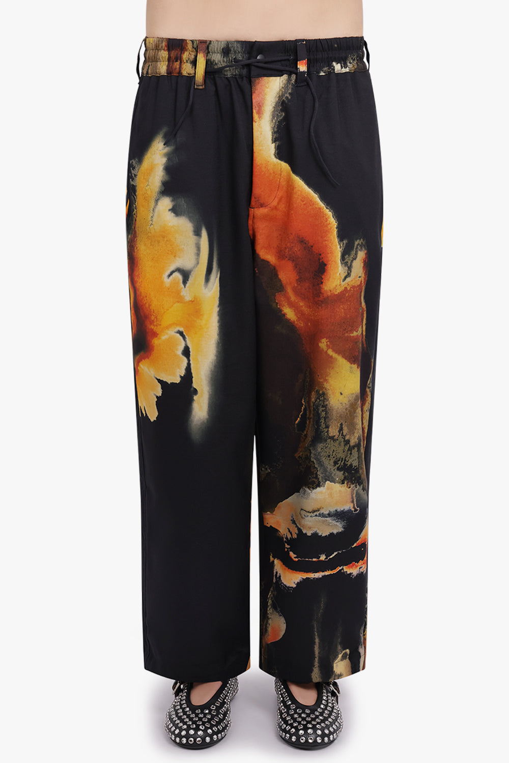 Y-3 RTW Earthy Print Relaxed Leg Track Pant | Black/Multi