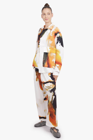 Y-3 RTW Earthy Print Relaxed Leg Track Pant | White/Multi