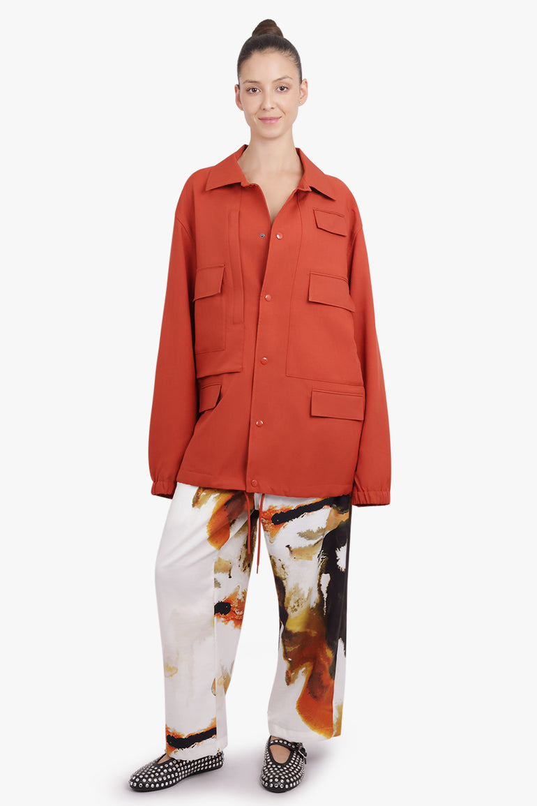 Y-3 RTW Earthy Print Relaxed Leg Track Pant | White/Multi