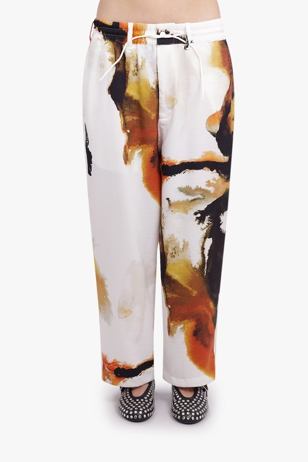 Y-3 RTW Earthy Print Relaxed Leg Track Pant | White/Multi