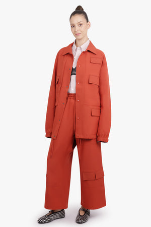 Y-3 RTW Uni Pocket Detail Coach Jacket | Tirora Orange
