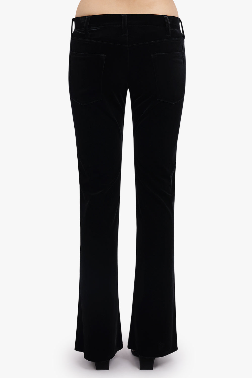 JUNYA WATANABE RTW Velvet Low Rise Flare Pant | Black