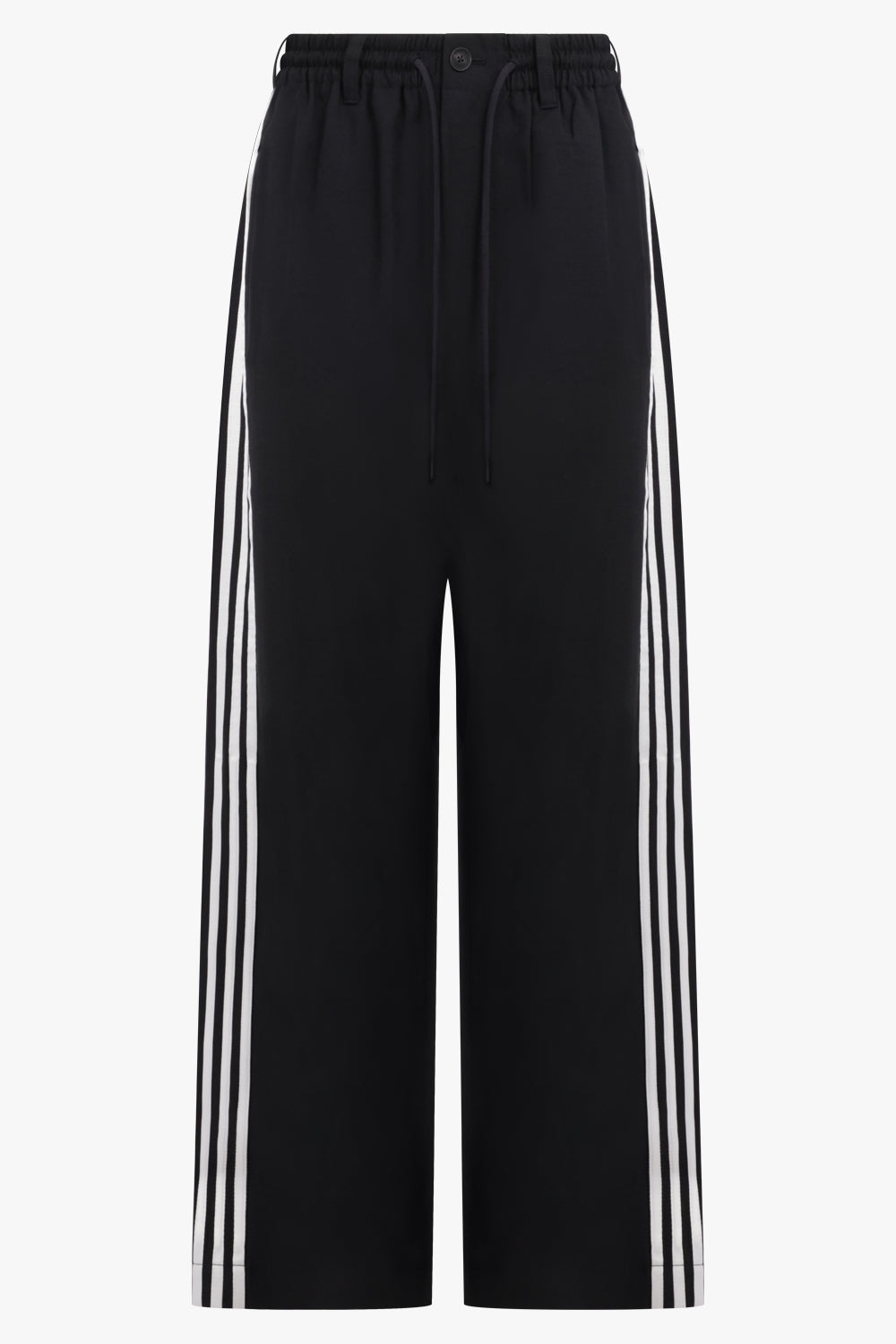 Y-3 RTW Wire Track Pant With Stripe Detail | Black/White