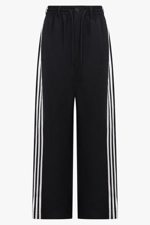Y-3 RTW Wire Track Pant With Stripe Detail | Black/White