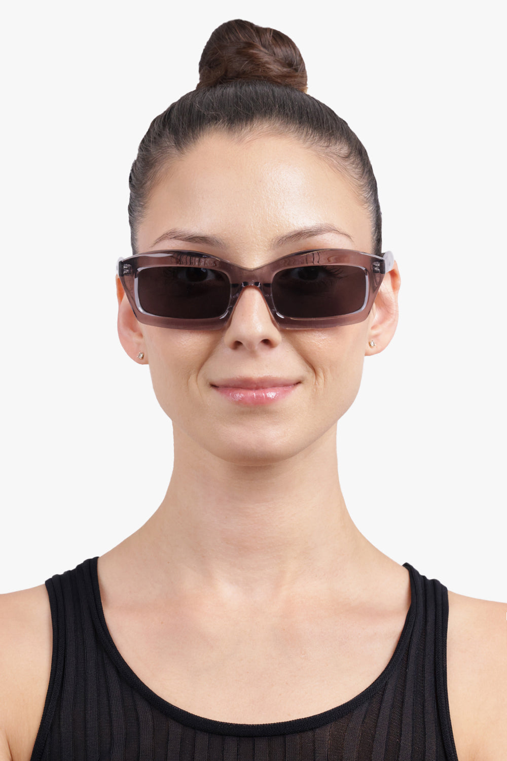 ALAIA Accessories Grey / Grey AA0089S Geometric Sunglasses | Grey