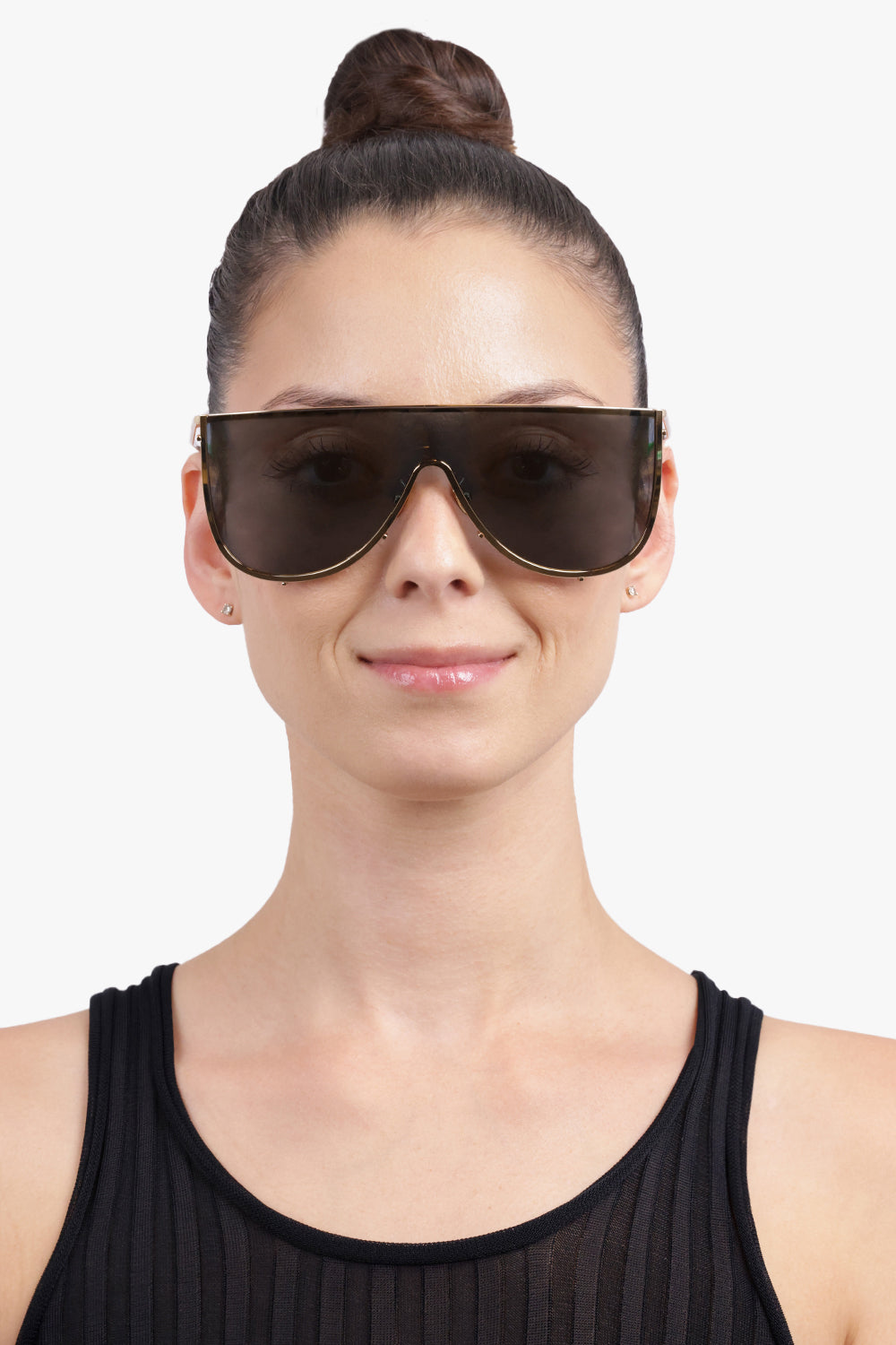 ALAIA Accessories Gold / Gold AA0094S Mask Frameless Sunglasses | Gold