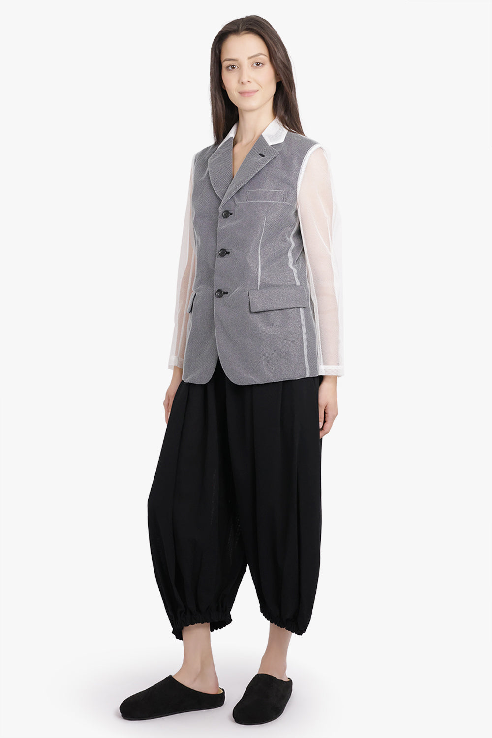 COMME DES GARCONS RTW Gathered Balloon Leg Pant | Black