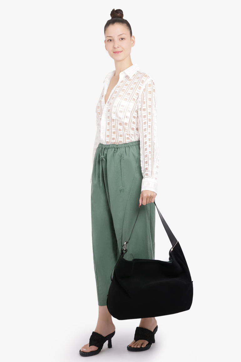 Y-3 RTW Loose Fit Cropped Drawstring Pant | Green