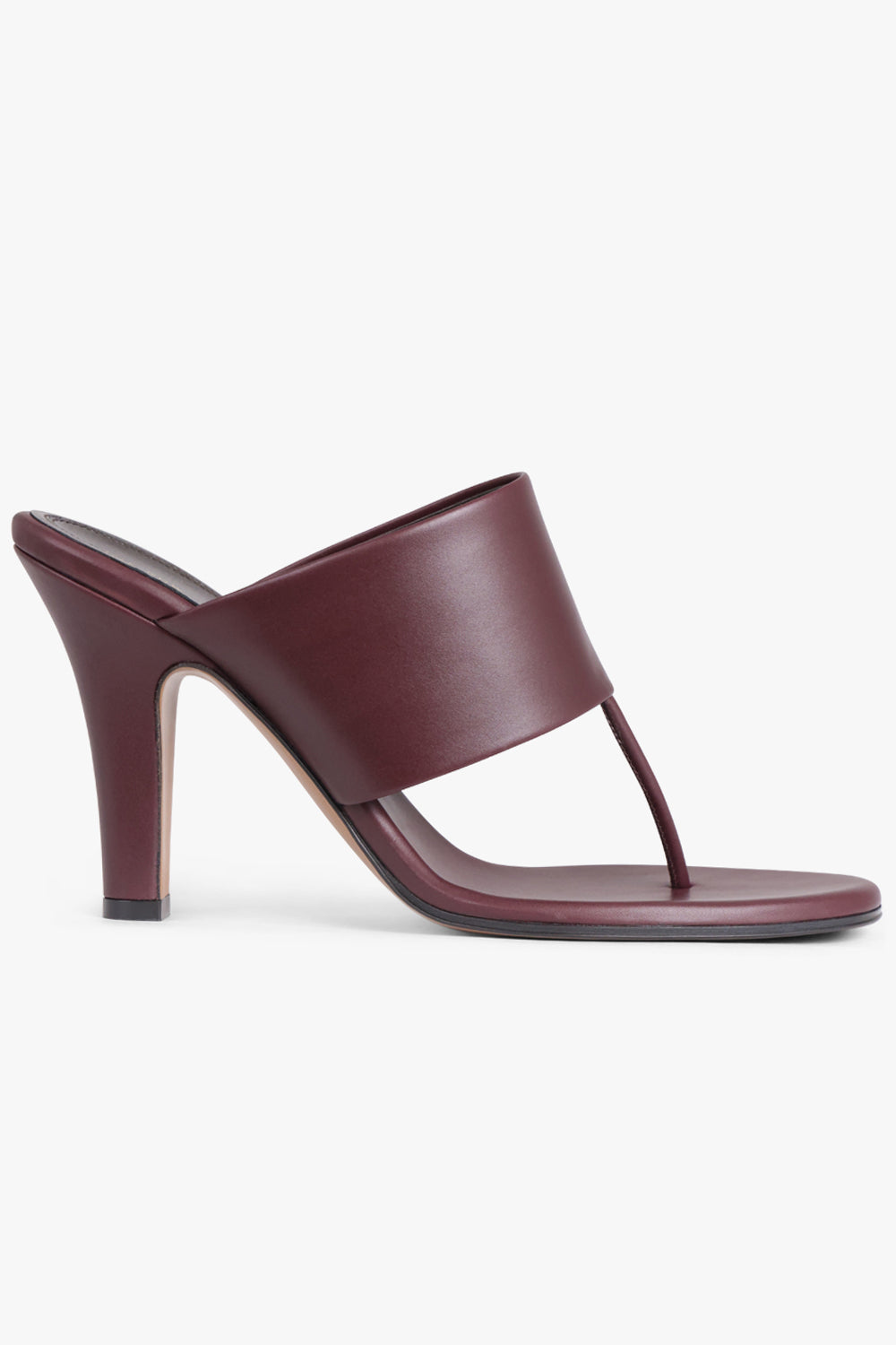 THE ROW SHOES Signum 90mm Thong Mule | Bordeaux
