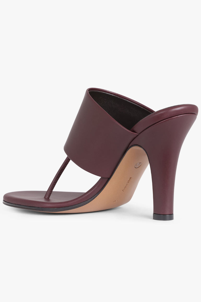 THE ROW SHOES Signum 90mm Thong Mule | Bordeaux