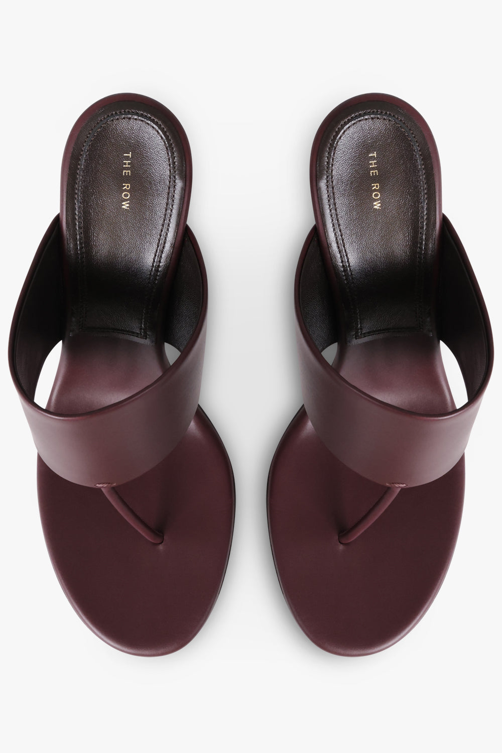 THE ROW SHOES Signum 90mm Thong Mule | Bordeaux