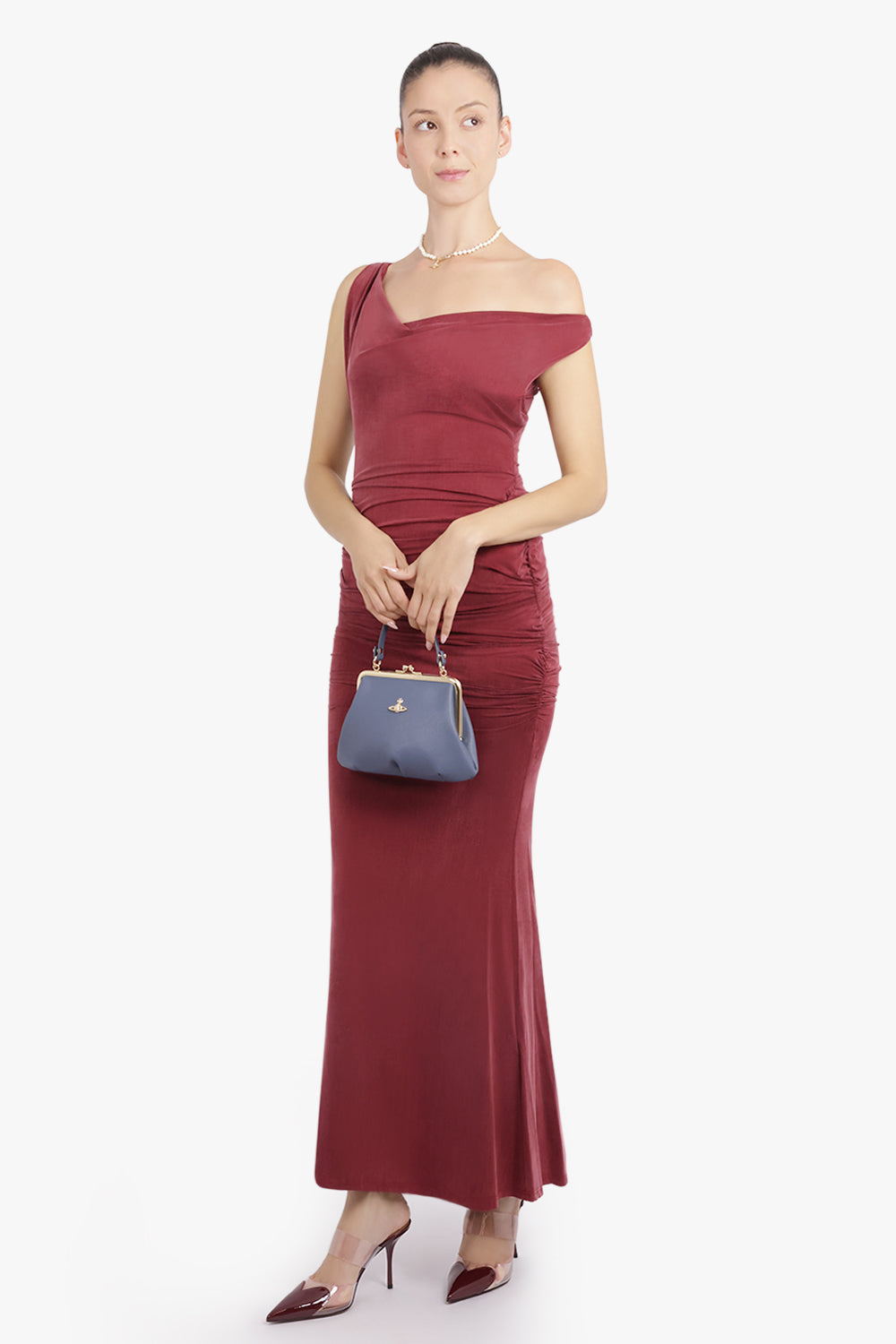 VIVIENNE WESTWOOD RTW Liz Adjustable Maxi Dress | Brick Red