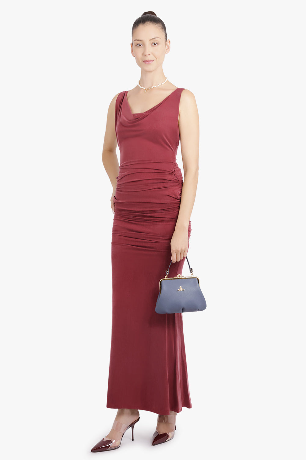 VIVIENNE WESTWOOD RTW Liz Adjustable Maxi Dress | Brick Red