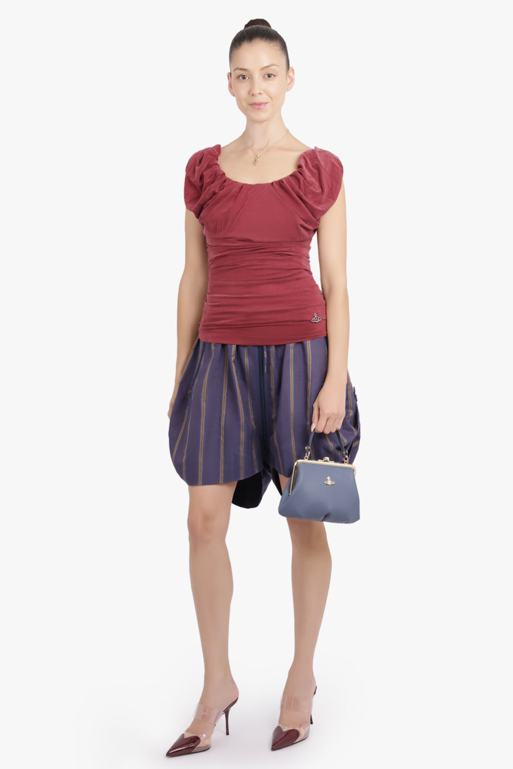 VIVIENNE WESTWOOD RTW Ginnie Adjustable Top | Brick Red