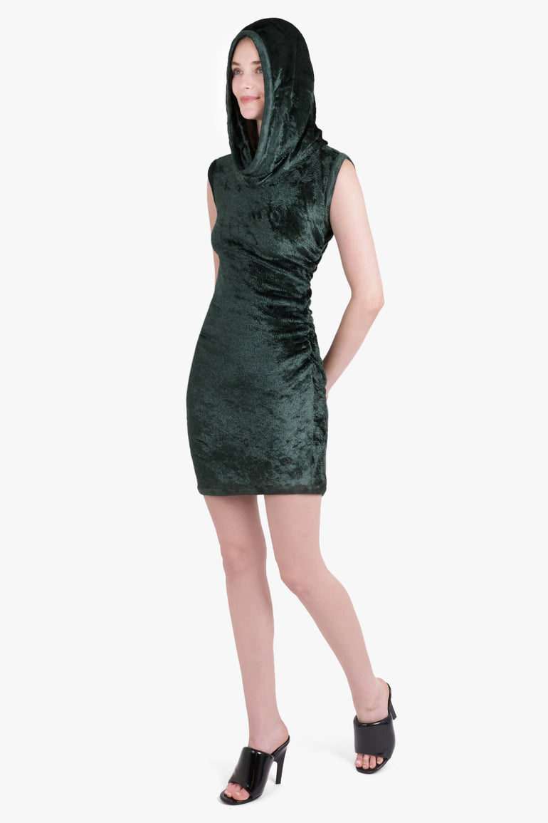 ALAIA MINI HOOD DRESS FOREST GREEN NEW SEASON PARLOUR X ONLINE SYDNEY Parlour X ALAIA MINI HOOD DRESS FOREST GREEN NEW SEASON PARLOUR X ONLINE SYDNEY Parlour X