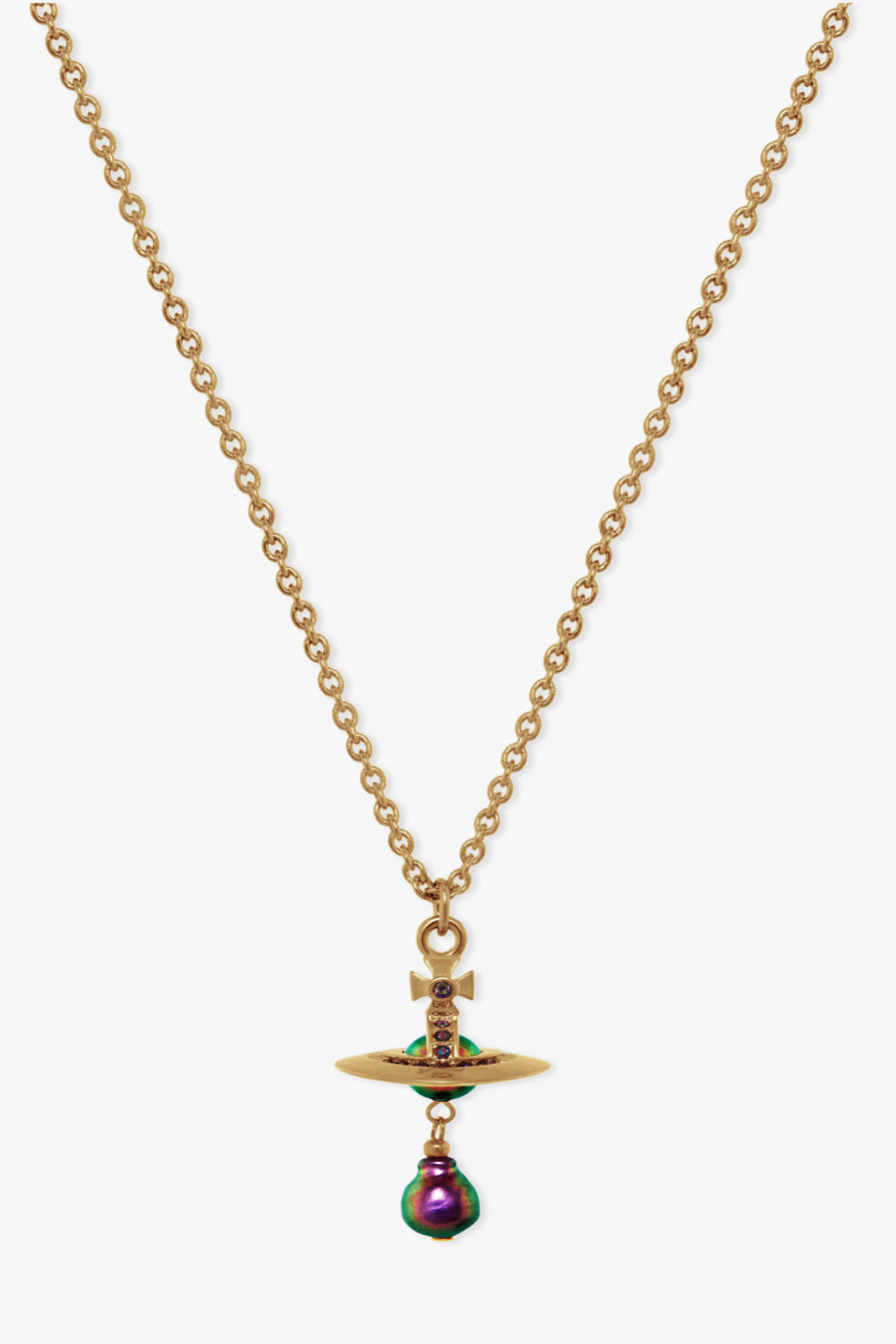VIVIENNE WESTWOOD JEWELLERY PURPLE / Purple/Gold Aleksa Pendant | Purple/Gold