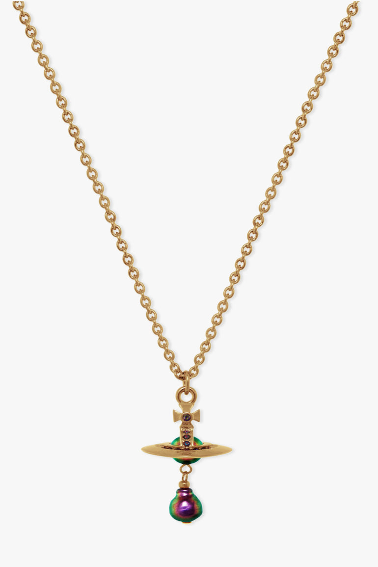 VIVIENNE WESTWOOD JEWELLERY PURPLE / Purple/Gold Aleksa Pendant | Purple/Gold