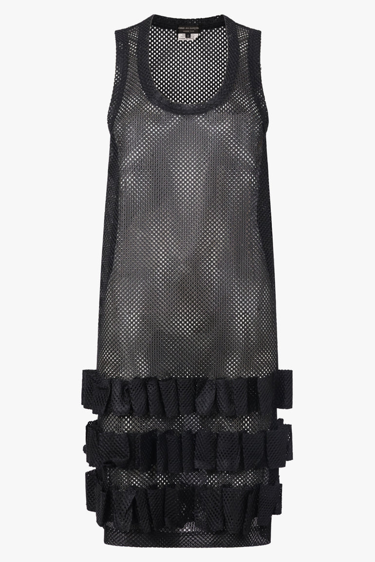 COMME DES GARCONS HOMME PLUS RTW Mesh Singlet Dress | Black