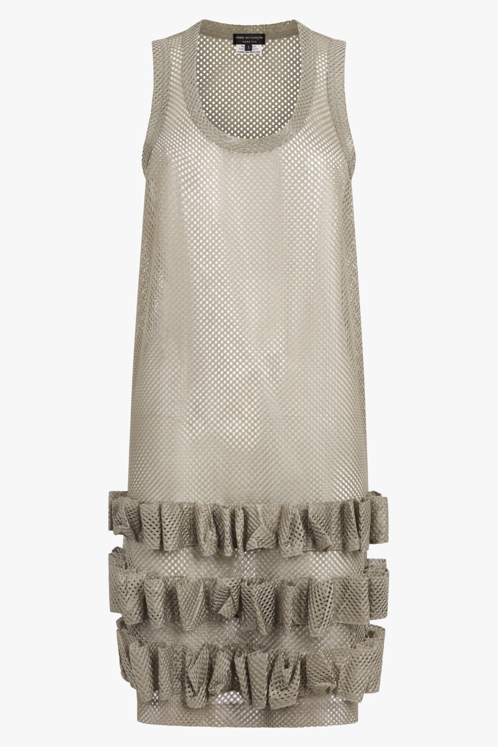 COMME DES GARCONS HOMME PLUS RTW Mesh Singlet Dress | Khaki