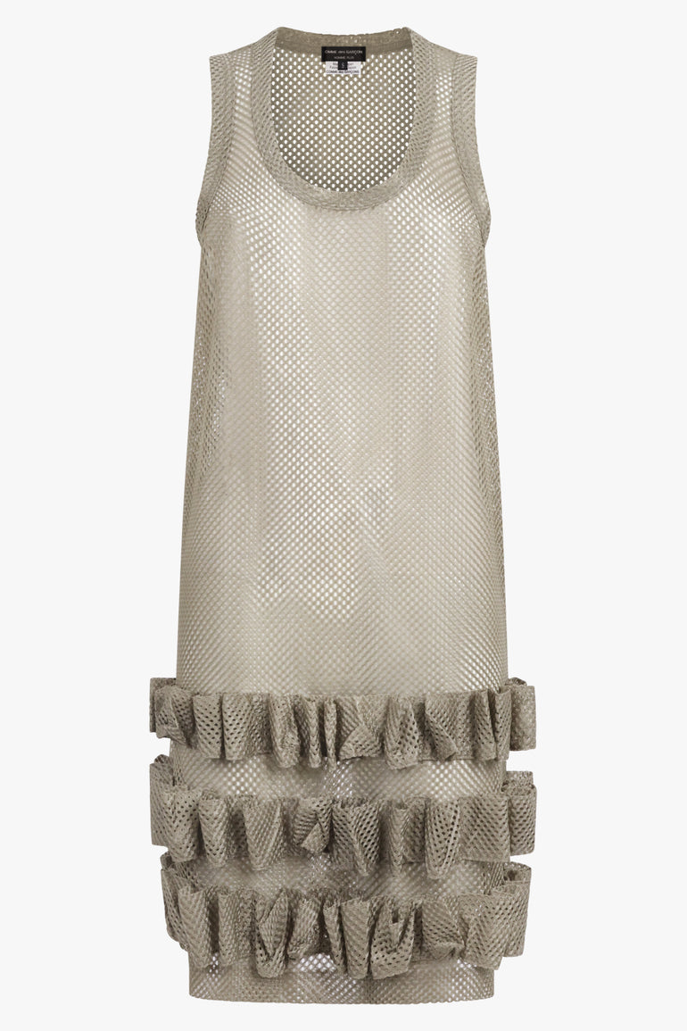 COMME DES GARCONS HOMME PLUS RTW Mesh Singlet Dress | Khaki