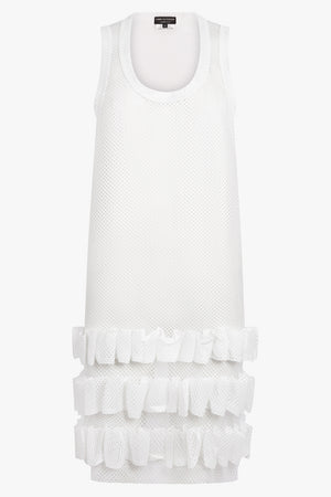 COMME DES GARCONS HOMME PLUS RTW Mesh Singlet Dress | White