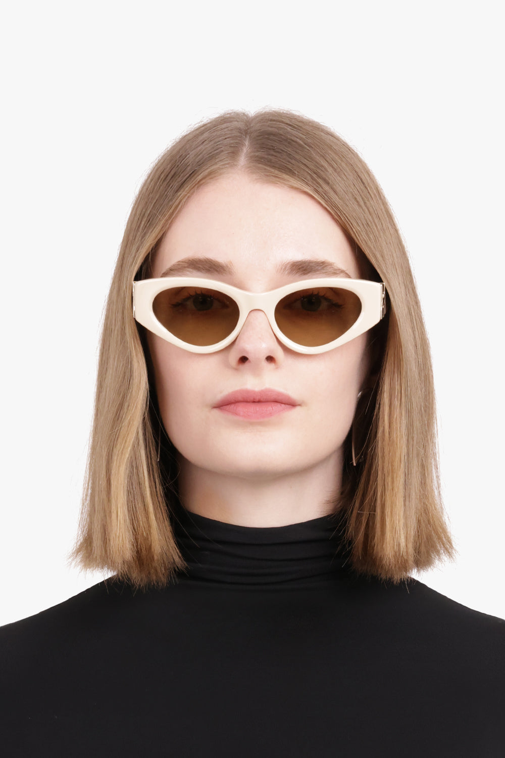 CHLOE ACCESSORIES NEUTRAL CHO2595 Cat Eye Sunglasses | Cream