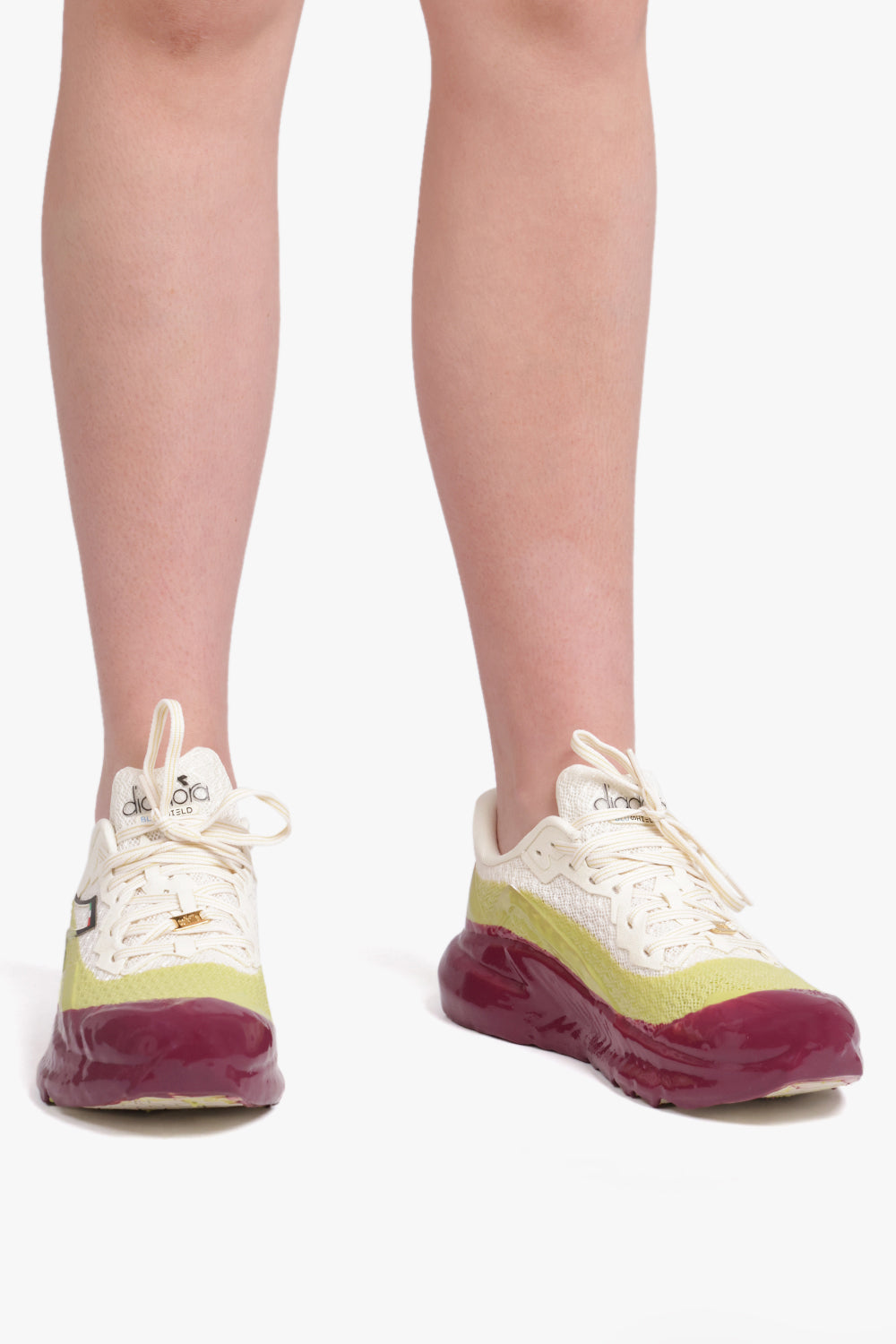 COLVILLE SHOES Diadora Double Dipped Sneaker | Yellow/Purple