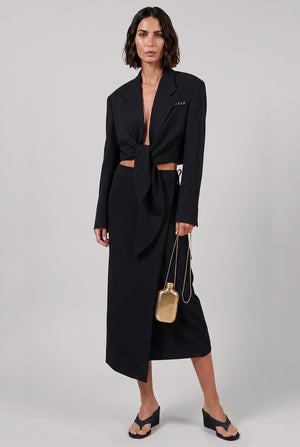 Petunia Fluid Tailored Jacket | Black